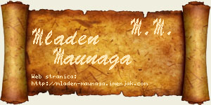 Mladen Maunaga vizit kartica